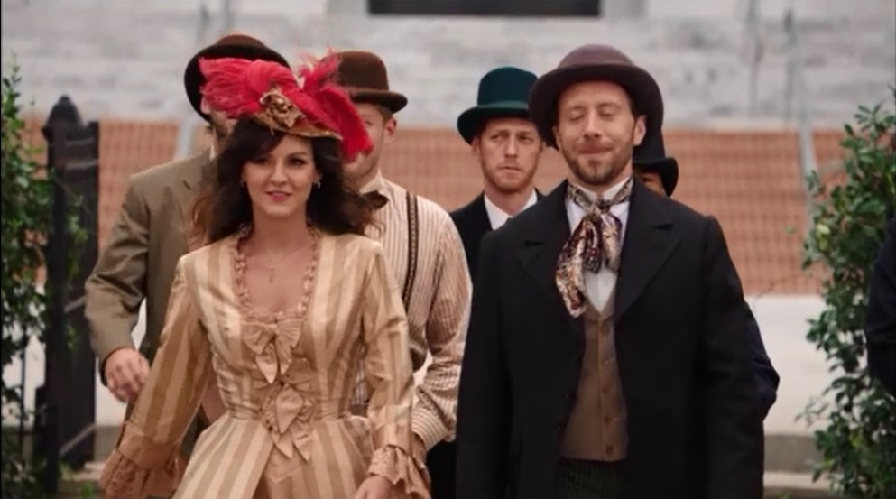 The Woman in White Hodgins & Interns Dress Up for Wedding